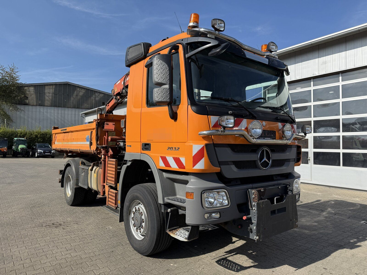 Mercedes-Benz ACTROS 2044 4x4 Kipper Kran ATLAS 65.2 A2L - Caminhão basculante, Caminhão grua: foto 1 Mercedes-Benz ACTROS 2044 4x4 Kipper Kran ATLAS 65.2 A2L - Caminhão basculante, Caminhão grua: foto 1