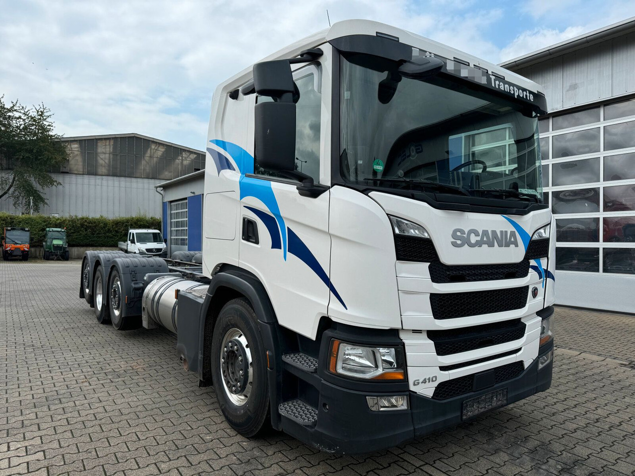 Scania G 410 B8x2*6 NB LNG Fahrgestell Nebenantrieb - Caminhão chassi, Caminhão grua: foto 1 Scania G 410 B8x2*6 NB LNG Fahrgestell Nebenantrieb - Caminhão chassi, Caminhão grua: foto 1