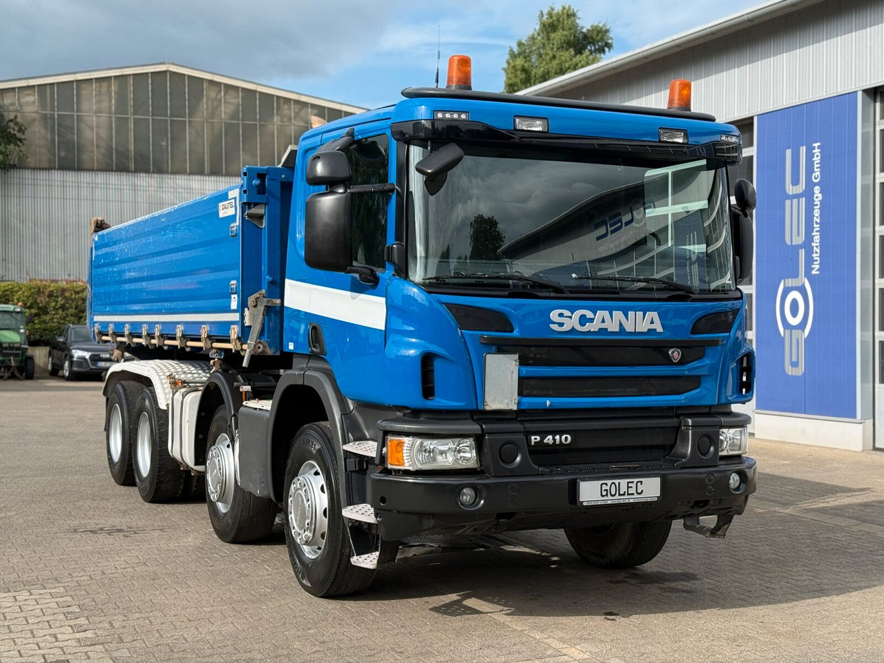 Scania P 410 8x4 Dreiseitenkipper DAUTEL - Caminhão basculante: foto 1 Scania P 410 8x4 Dreiseitenkipper DAUTEL - Caminhão basculante: foto 1