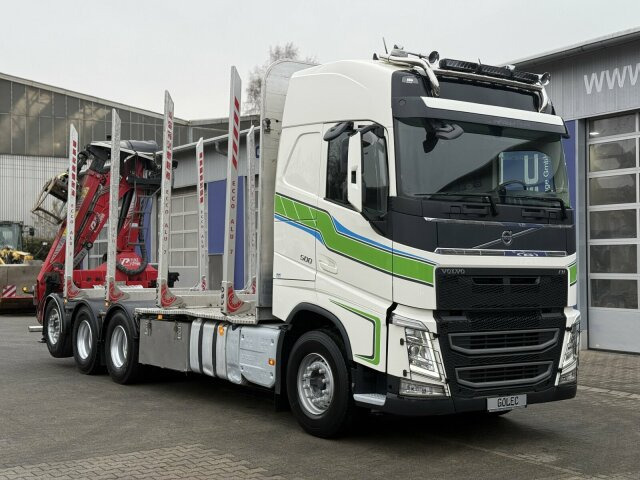 Volvo FH 510 8x4 Holztransporter Kran PENZ *Anhänger - Caminhão florestal, Caminhão grua: foto 1 Volvo FH 510 8x4 Holztransporter Kran PENZ *Anhänger - Caminhão florestal, Caminhão grua: foto 1