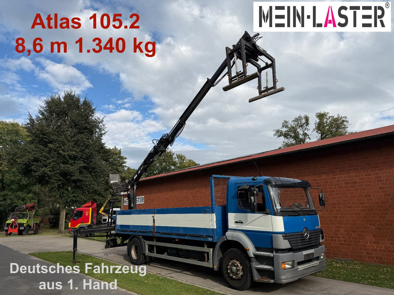 Mercedes-Benz 1823 Atego Atlas 105.2 1.Hand nur 226.000 km - Camião de caixa aberta/ Plataforma, Caminhão grua: foto 1 Mercedes-Benz 1823 Atego Atlas 105.2 1.Hand nur 226.000 km - Camião de caixa aberta/ Plataforma, Caminhão grua: foto 1