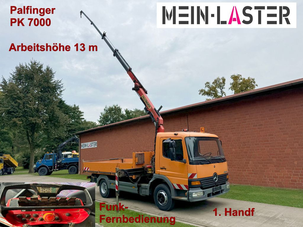 Mercedes-Benz 815 Pritsche Palfinger PK 7000 13 m Funk + AHK - Furgão caixa aberta: foto 1 Mercedes-Benz 815 Pritsche Palfinger PK 7000 13 m Funk + AHK - Furgão caixa aberta: foto 1