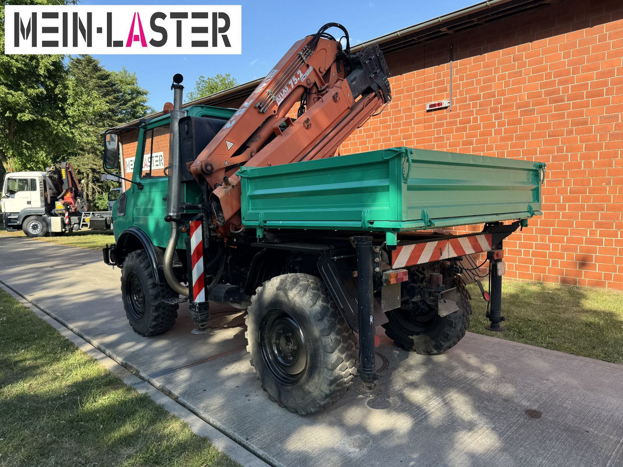 Unimog U 1200 Atlas 75.2 Kran 14 m Funk FB *1. Hand - Caminhão grua: foto 5 Unimog U 1200 Atlas 75.2 Kran 14 m Funk FB *1. Hand - Caminhão grua: foto 5
