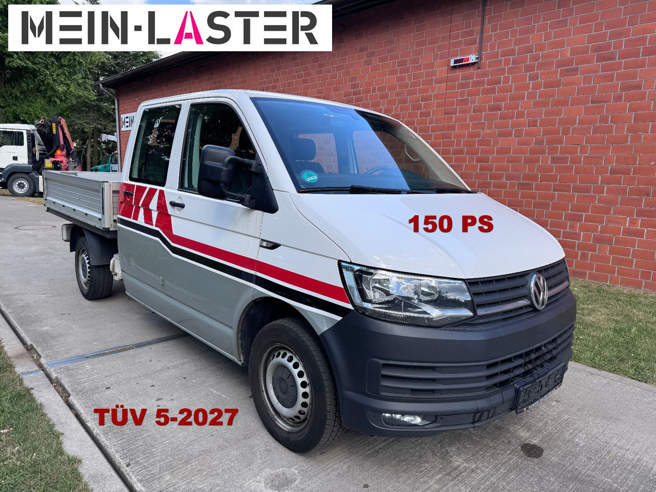 Volkswagen VW T6 2.0 TDI Doka Pritsche 6 Sitzer TÜV 5-27 - Furgão caixa aberta, Carrinha cabine dupla: foto 1 Volkswagen VW T6 2.0 TDI Doka Pritsche 6 Sitzer TÜV 5-27 - Furgão caixa aberta, Carrinha cabine dupla: foto 1