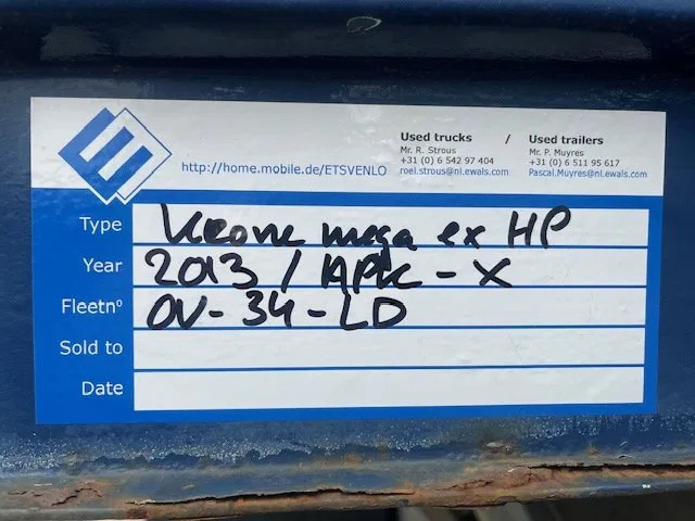 Krone 2013 XL Krone mega schuifzeil trailer - Semireboque furgão: foto 2 Krone 2013 XL Krone mega schuifzeil trailer - Semireboque furgão: foto 2