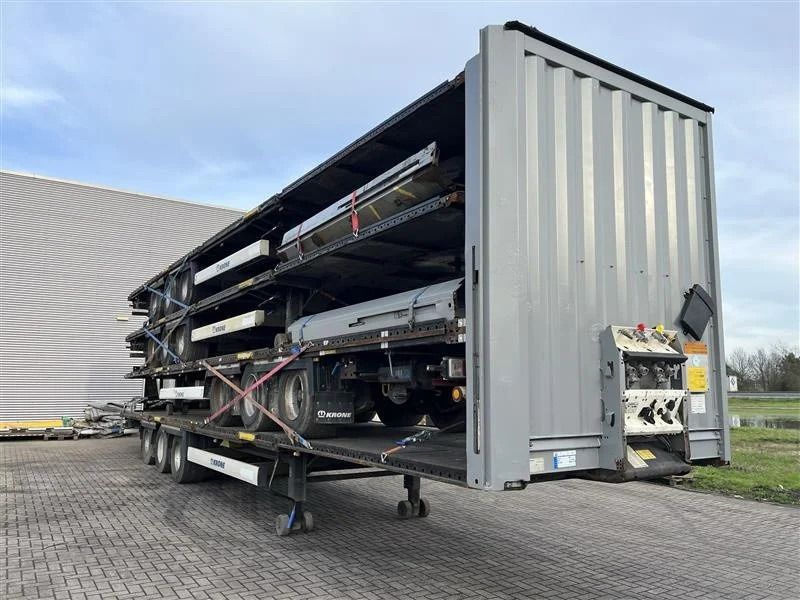 Krone 4x 2015 XL MEGA P400 HUCKEPACK FLAT STACK - Semireboque furgão: foto 1 Krone 4x 2015 XL MEGA P400 HUCKEPACK FLAT STACK - Semireboque furgão: foto 1