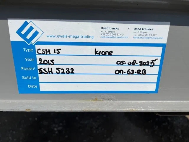 Krone 5x 2015 MEGA P400 HUCKEPACK FLAT - Semi-reboque plataforma/ Caixa aberta: foto 2 Krone 5x 2015 MEGA P400 HUCKEPACK FLAT - Semi-reboque plataforma/ Caixa aberta: foto 2
