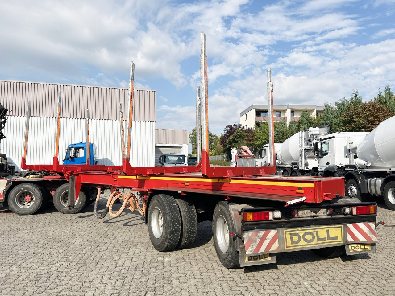 Semi-reboque florestal Doll A321 A321, Ausziehbar von 10,7m-15,2m, 2x Lenkachse: foto 14