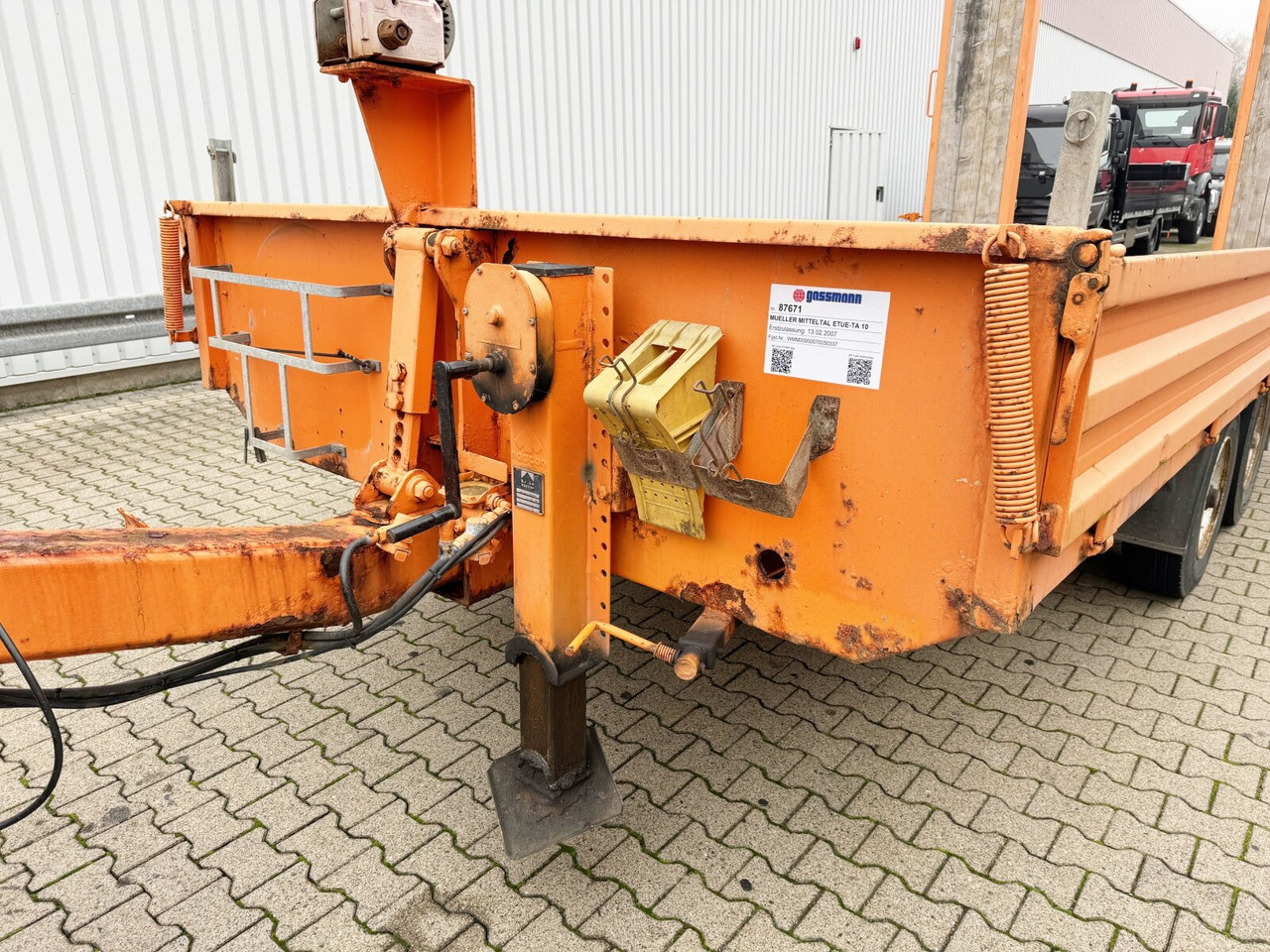 Reboque baixa para transporte de máquinas pesadas ETUE-TA 10 ETUE-TA 10, Ex , wenig benutzt top Zustand: foto 9