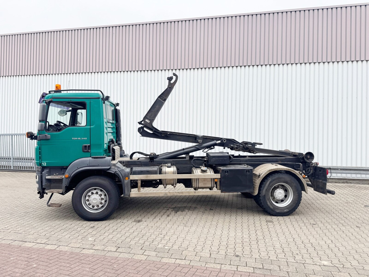 Caminhão polibenne MAN TGM 18.340 4x4 BB TGM 18.340 4x4 BB, Hiab LHT 19046 Abrollkipper, Widi Platte: foto 15