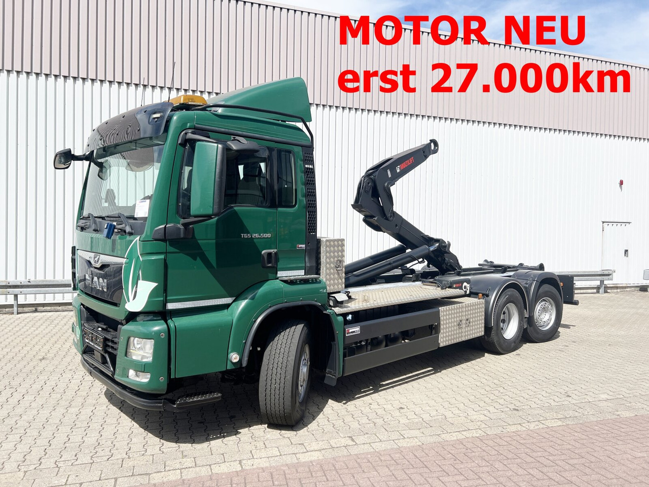 MAN TGS 26.500 6x4H-4 BL TGS 26.500 6x4H-4 BL, HydroDrive, PriTarder, Lenk-/Liftachse, AT-Motor - Caminhão polibenne: foto 1 MAN TGS 26.500 6x4H-4 BL TGS 26.500 6x4H-4 BL, HydroDrive, PriTarder, Lenk-/Liftachse, AT-Motor - Caminhão polibenne: foto 1
