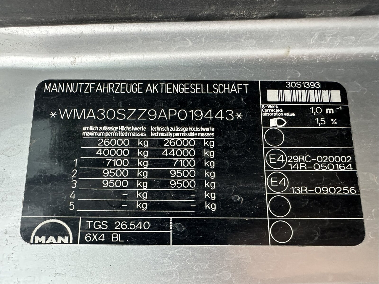 MAN TGS 26.540 6x4 BL TGS 26.540 6x4 BL, Bordmatik, Retarder, Meiller - Caminhão basculante: foto 5 MAN TGS 26.540 6x4 BL TGS 26.540 6x4 BL, Bordmatik, Retarder, Meiller - Caminhão basculante: foto 5