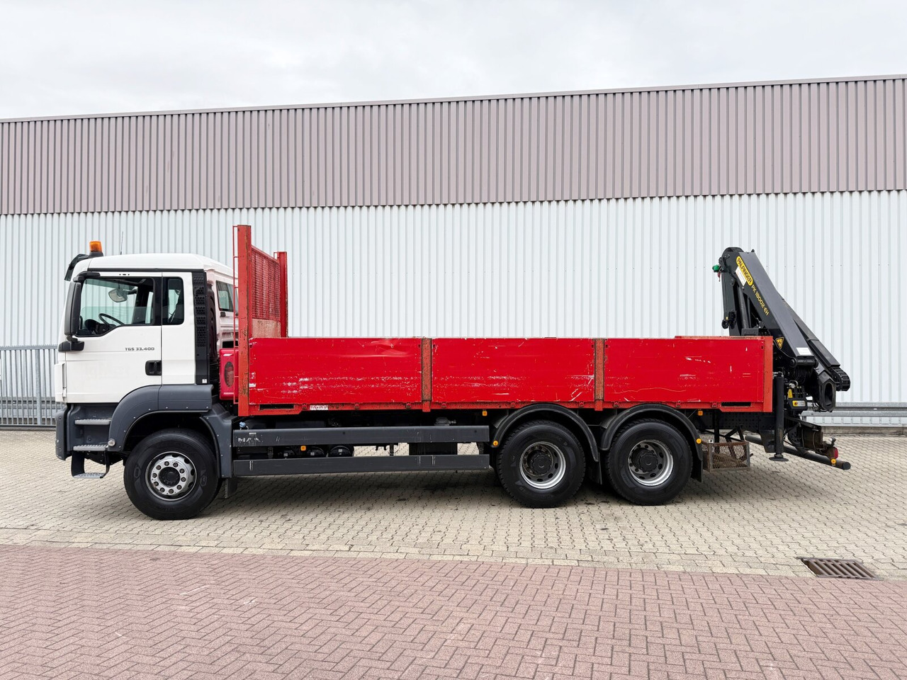 Caminhão grua, Camião de caixa aberta/ Plataforma MAN TGS 33.400 6x4 BB TGS 33.400 6x4 BB, Navi, Heckkran PK18002-EH C, Funk: foto 15