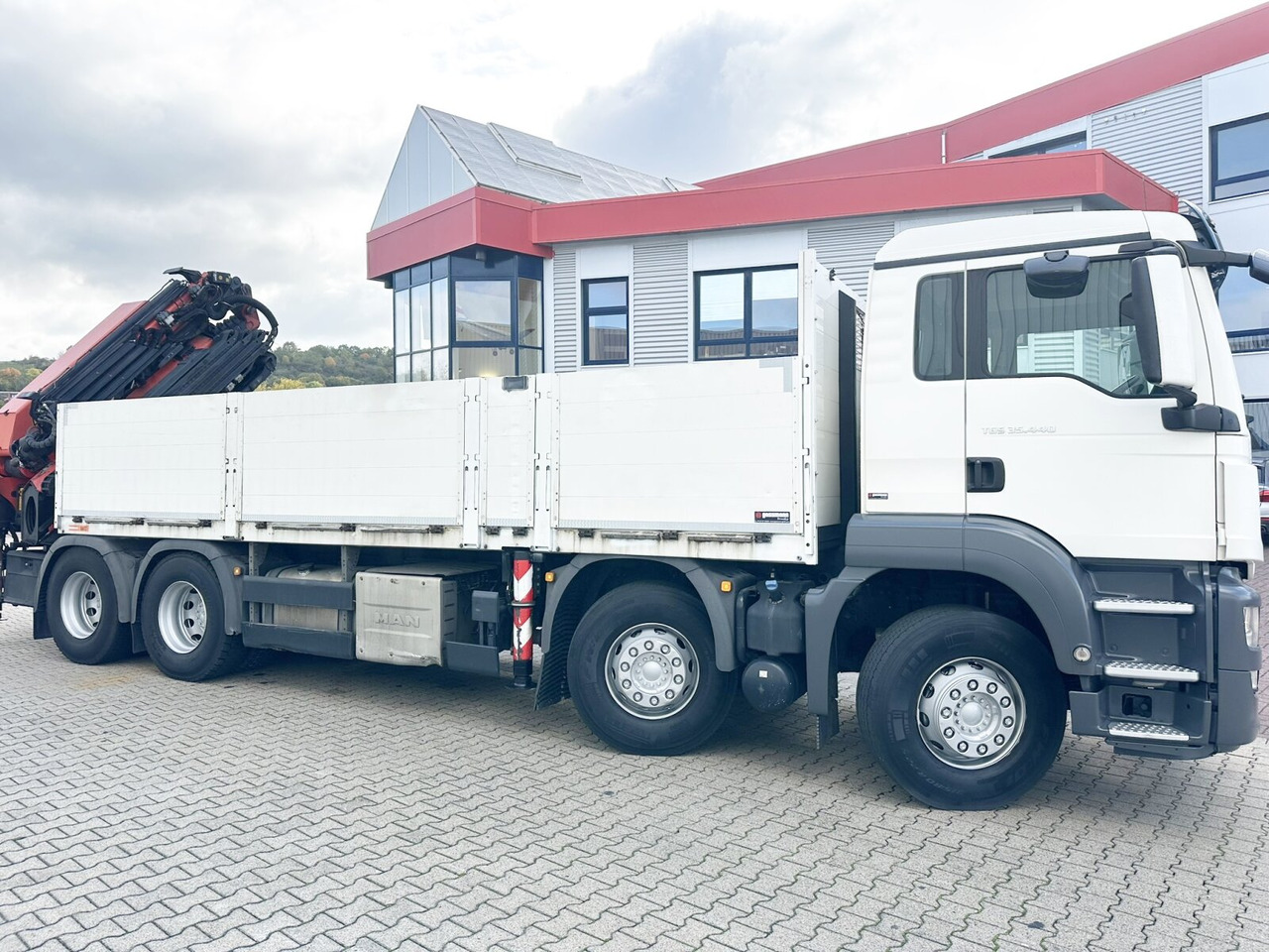 Caminhão grua, Camião de caixa aberta/ Plataforma MAN TGS 35.440 8x4 BL TGS 35.440 8x4 BL, Navi, Heckkran Palfinger PK42002 SH-F + Jip PJ 060 B, 24,9m-730kg, Funk: foto 12