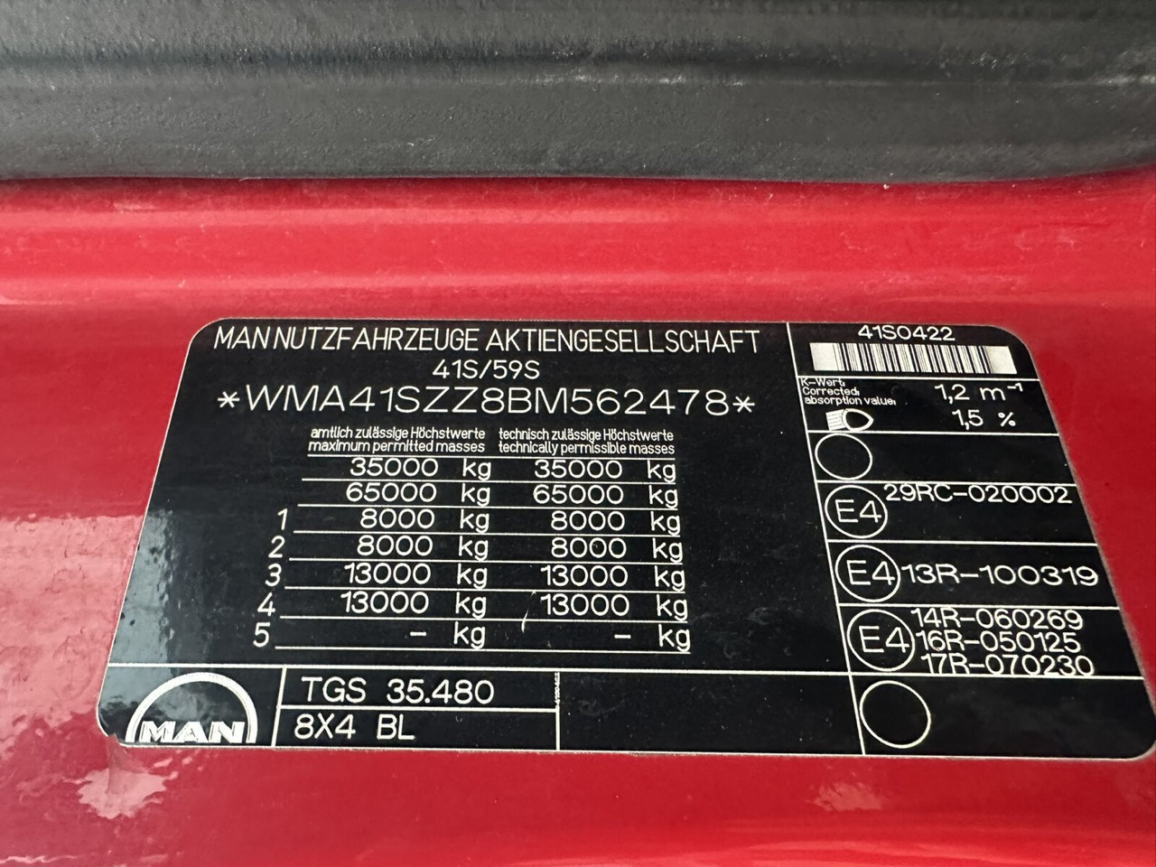 MAN TGS 35.480 8X4 BL TGS 35.400 8x4 BL, Schub-Knick bis 6,5m Container - Caminhão polibenne: foto 5 MAN TGS 35.480 8X4 BL TGS 35.400 8x4 BL, Schub-Knick bis 6,5m Container - Caminhão polibenne: foto 5