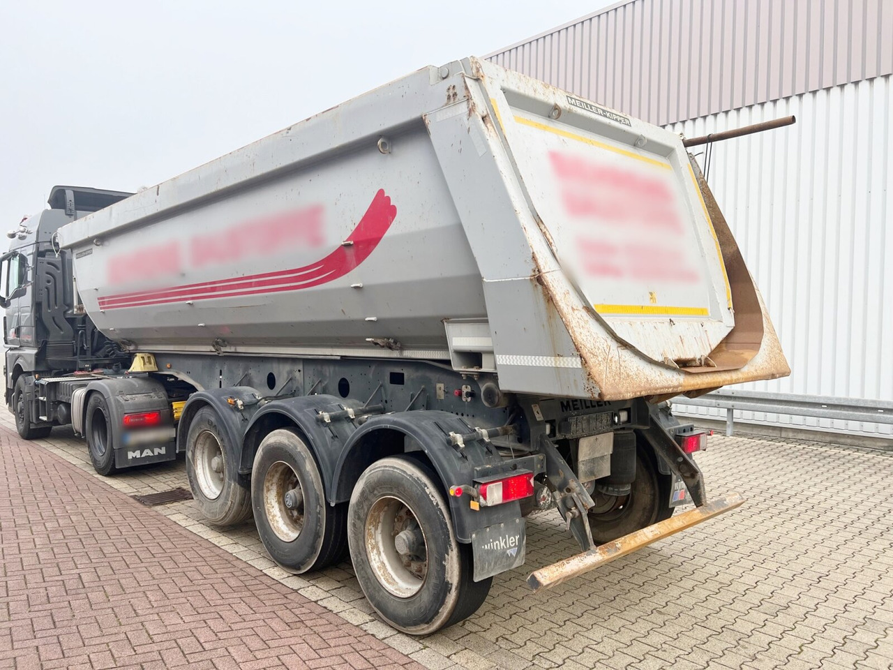 Meiller MHPS 12/27 MHPS 12/27, Stahlmulde ca. 26m³, Liftachse - Semireboque basculante: foto 5 Meiller MHPS 12/27 MHPS 12/27, Stahlmulde ca. 26m³, Liftachse - Semireboque basculante: foto 5