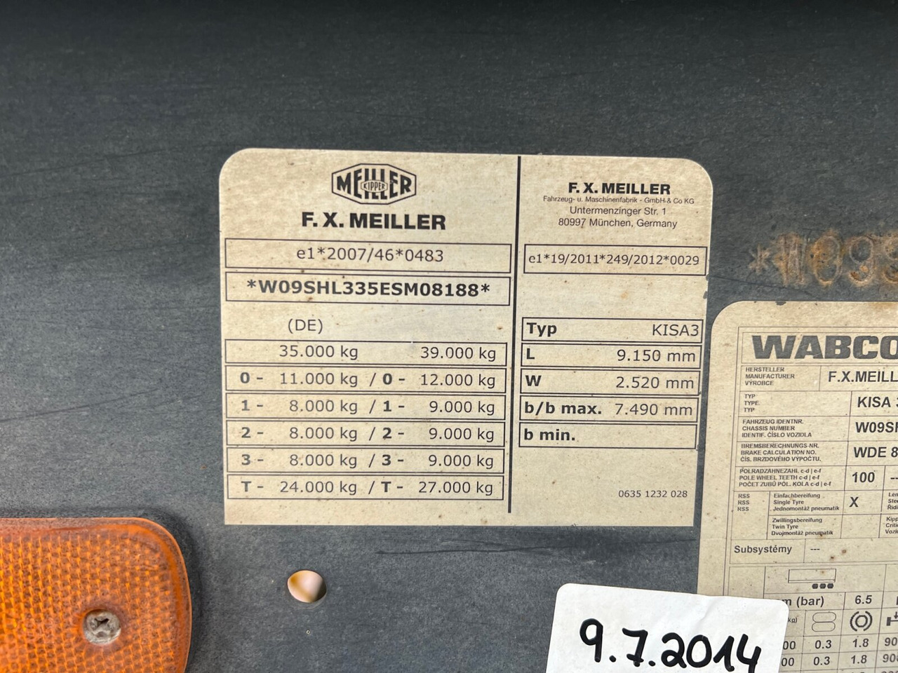 Meiller MHPS 12/27 MHPS 12/27, Stahlmulde ca. 26m³, Liftachse - Semireboque basculante: foto 2 Meiller MHPS 12/27 MHPS 12/27, Stahlmulde ca. 26m³, Liftachse - Semireboque basculante: foto 2
