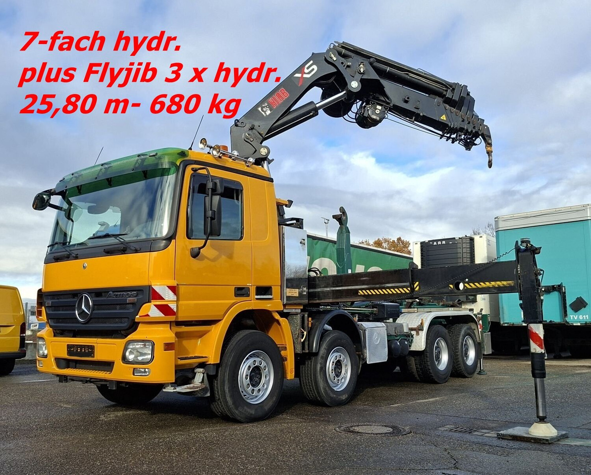 Mercedes-Benz Actros 4146 K 8x4/4 Actros 4146 K 8x4/4, Retarder, Kran Hiab XS 477 E-7 HiPro, Flyjib, Seilwinde, Funk - Caminhão polibenne, Caminhão grua: foto 1 Mercedes-Benz Actros 4146 K 8x4/4 Actros 4146 K 8x4/4, Retarder, Kran Hiab XS 477 E-7 HiPro, Flyjib, Seilwinde, Funk - Caminhão polibenne, Caminhão grua: foto 1
