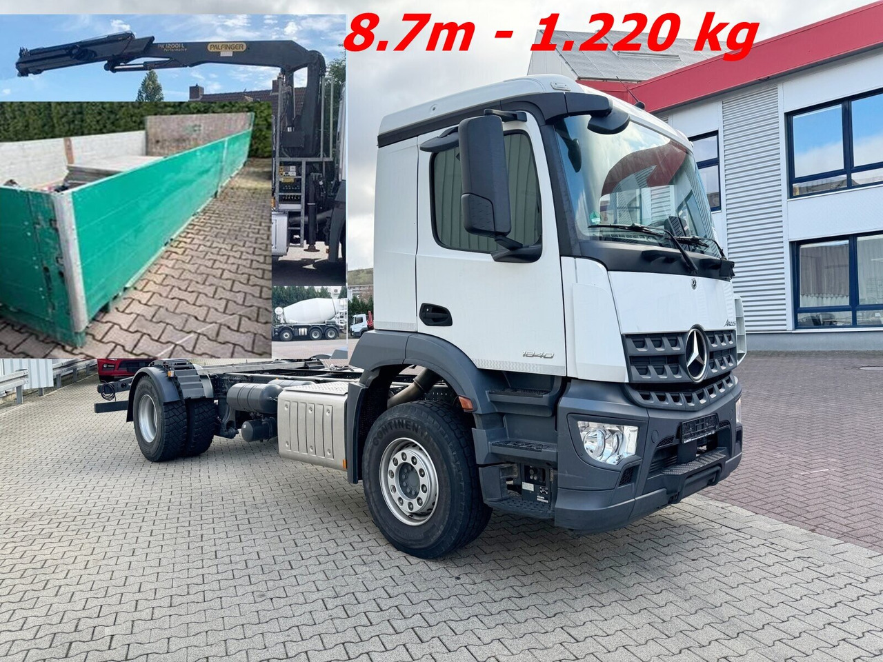 Mercedes-Benz Arocs 1840 L 4x2 Arocs 1840 L 4x2, Kran Palfinger PK12001L, Hochstand - Caminhão grua: foto 1 Mercedes-Benz Arocs 1840 L 4x2 Arocs 1840 L 4x2, Kran Palfinger PK12001L, Hochstand - Caminhão grua: foto 1