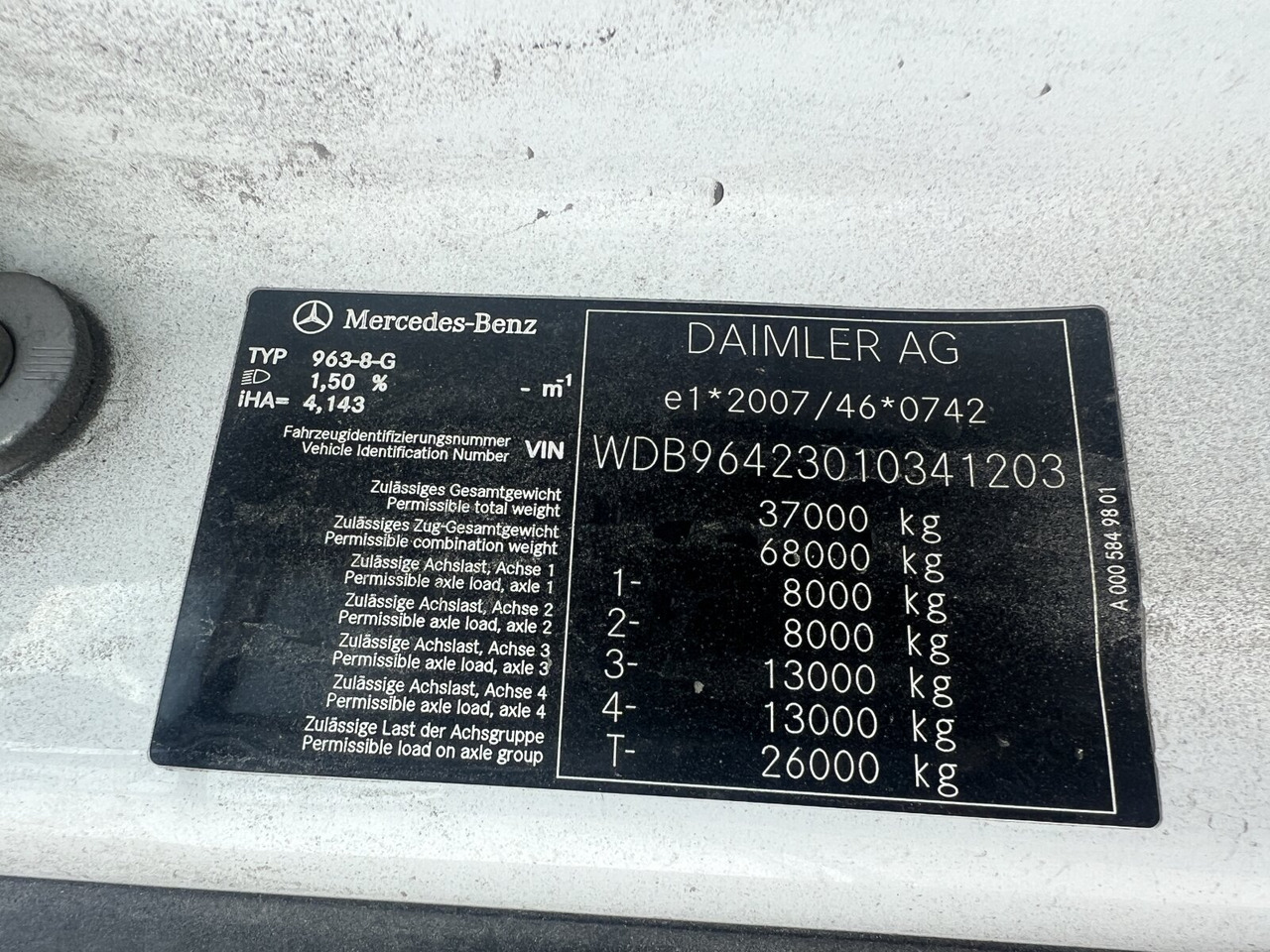 Caminhão polibenne Mercedes-Benz Arocs 3253 K 8x4/4 Arocs 3253 K 8x4/4, Retarder: foto 8