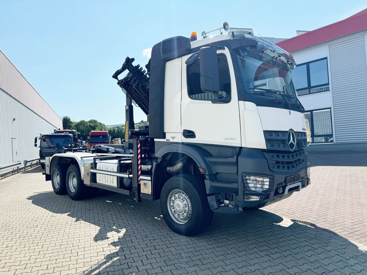 Caminhão polibenne, Caminhão grua Mercedes-Benz Arocs 3351 AK 6x6 Arocs 3351 AK 6x6, Retarder, Navi, Grounder, Kran Atlas AK 190.2E, Funk: foto 11