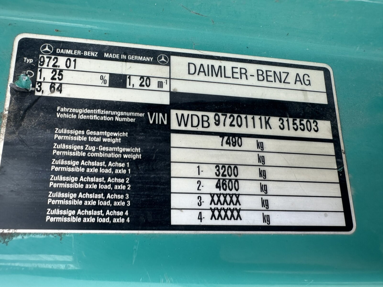 Mercedes-Benz Atego 815 K 4x2 Atego 815 K 4x2, 2x AHK - Caminhão basculante: foto 3 Mercedes-Benz Atego 815 K 4x2 Atego 815 K 4x2, 2x AHK - Caminhão basculante: foto 3