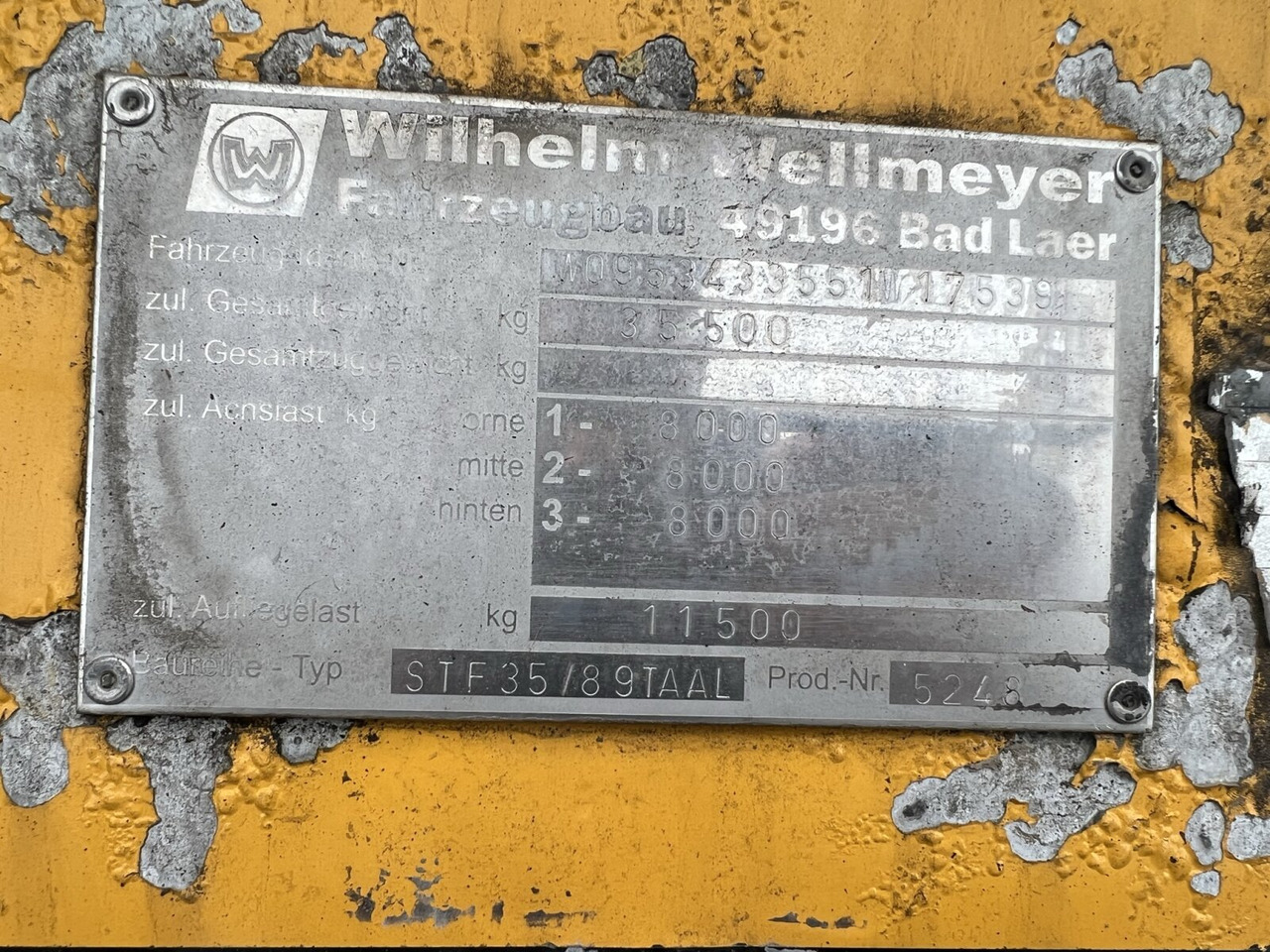 STF 35/89 TA AL Wellmeyer, STF 35/89 TA AL, ca. 25 cbm, ALU, 2xLiftachse - Semirreboque tanque: foto 3 STF 35/89 TA AL Wellmeyer, STF 35/89 TA AL, ca. 25 cbm, ALU, 2xLiftachse - Semirreboque tanque: foto 3