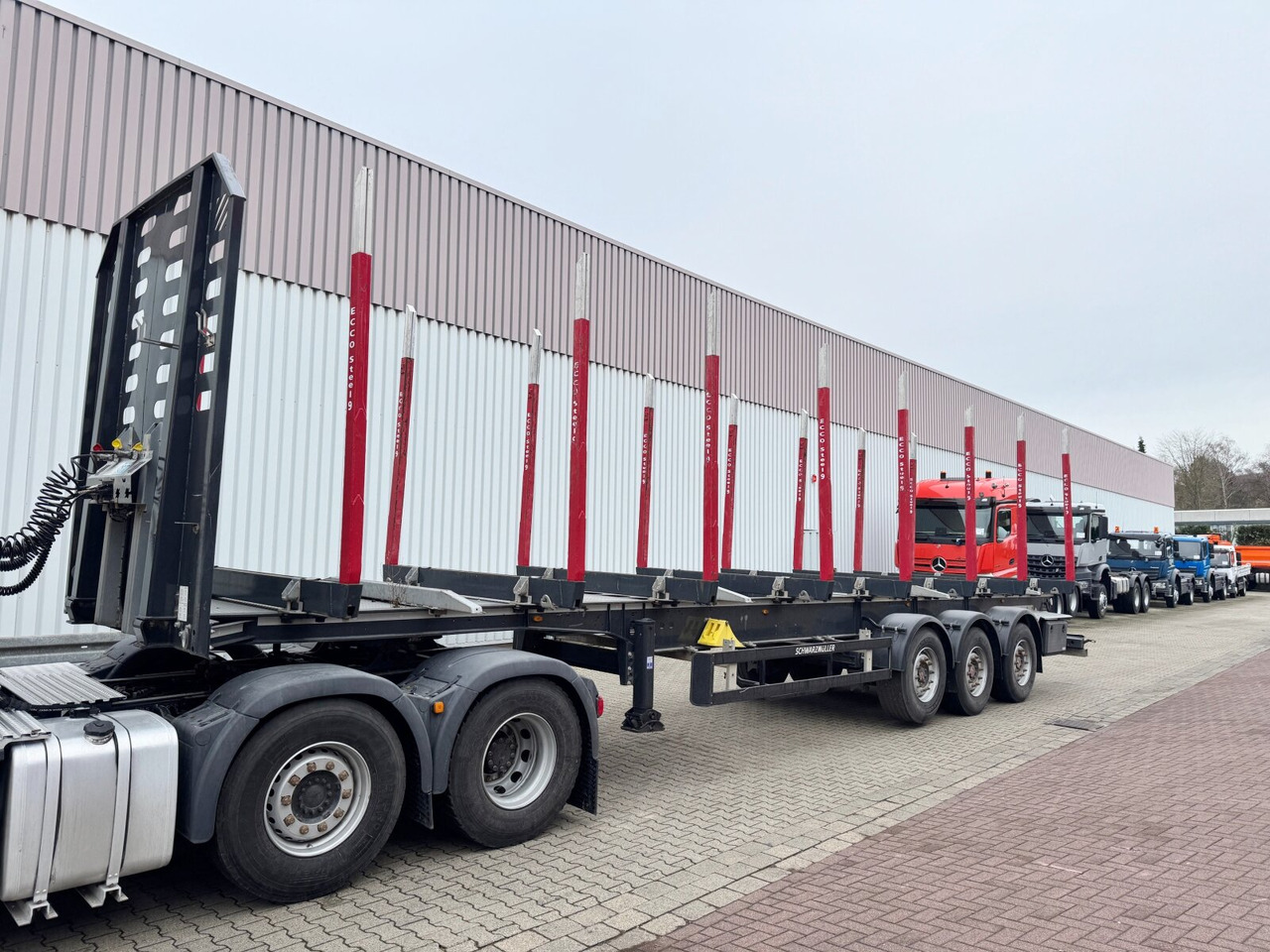 Schwarzmüller 3-Achs Holzauflieger 3-Achs Holzauflieger, Liftachse, MEHRFACH VORHANDEN! - Semi-reboque florestal: foto 3 Schwarzmüller 3-Achs Holzauflieger 3-Achs Holzauflieger, Liftachse, MEHRFACH VORHANDEN! - Semi-reboque florestal: foto 3