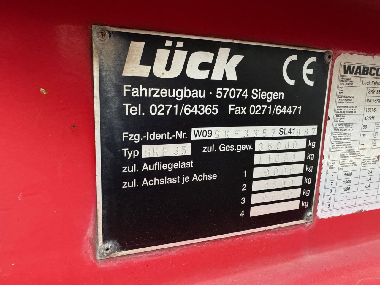 Lück SKF 35 LÜCK SKF 35, Stahlmulde ca. 37m³, Liftachse - Semireboque: foto 3 Lück SKF 35 LÜCK SKF 35, Stahlmulde ca. 37m³, Liftachse - Semireboque: foto 3