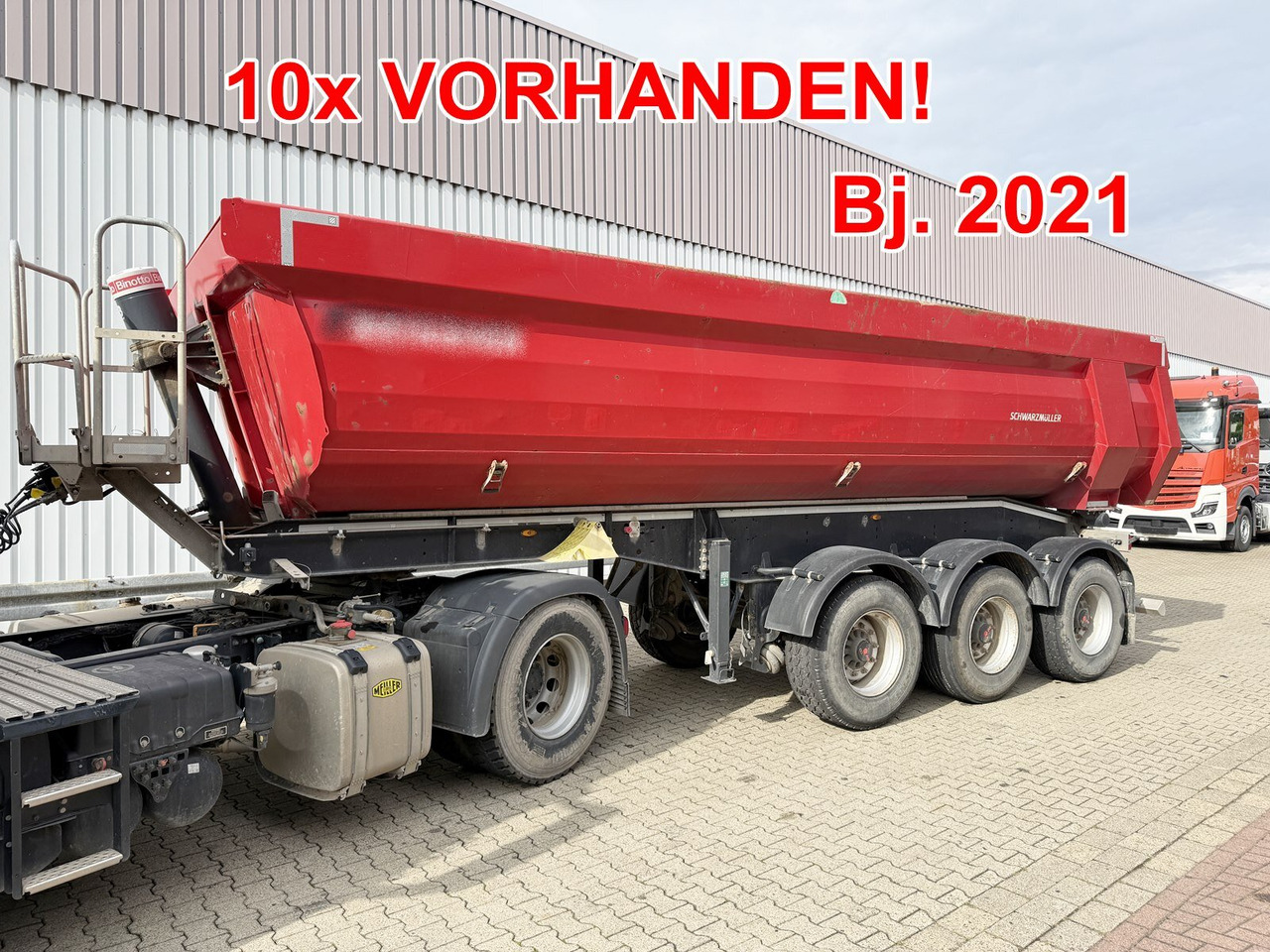 Schwarzmüller K-Serie Kippauflieger, Hardoxmulde ca. 24/26m³, Liftachse K-Serie Kippauflieger, Hardoxmulde ca. 24/26m³, Liftachse - Semireboque: foto 1 Schwarzmüller K-Serie Kippauflieger, Hardoxmulde ca. 24/26m³, Liftachse K-Serie Kippauflieger, Hardoxmulde ca. 24/26m³, Liftachse - Semireboque: foto 1