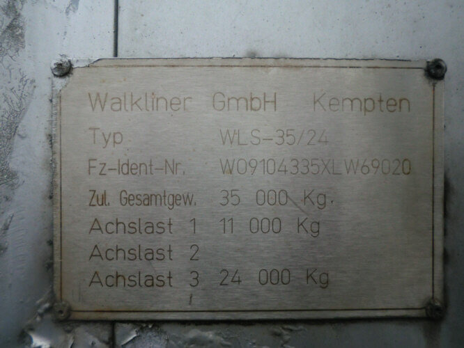 WLS 35/24 WALKLINER WLS 35/24, Walkingfloor mit Klappen linke Seite ca. 87m³ - Semireboque piso móvel: foto 2 WLS 35/24 WALKLINER WLS 35/24, Walkingfloor mit Klappen linke Seite ca. 87m³ - Semireboque piso móvel: foto 2