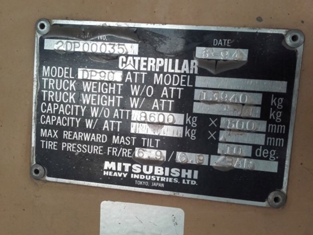 Empilhadeira a diesel CAT DP90: foto 6