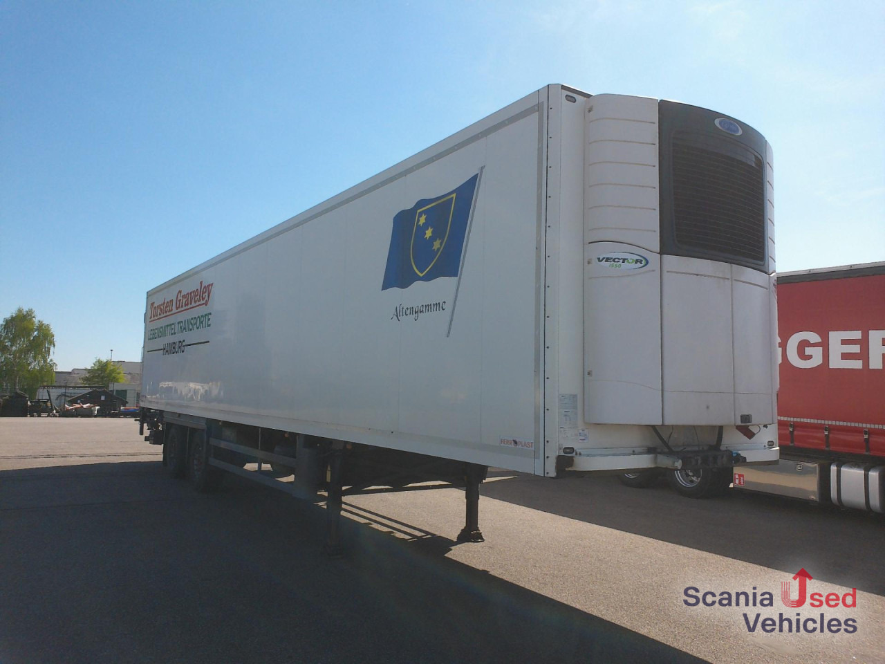 SCHMITZ FD-Aufbau m. Carrier Vector 1550 nur 5516 h - Semireboque frigorífico: foto 1 SCHMITZ FD-Aufbau m. Carrier Vector 1550 nur 5516 h - Semireboque frigorífico: foto 1