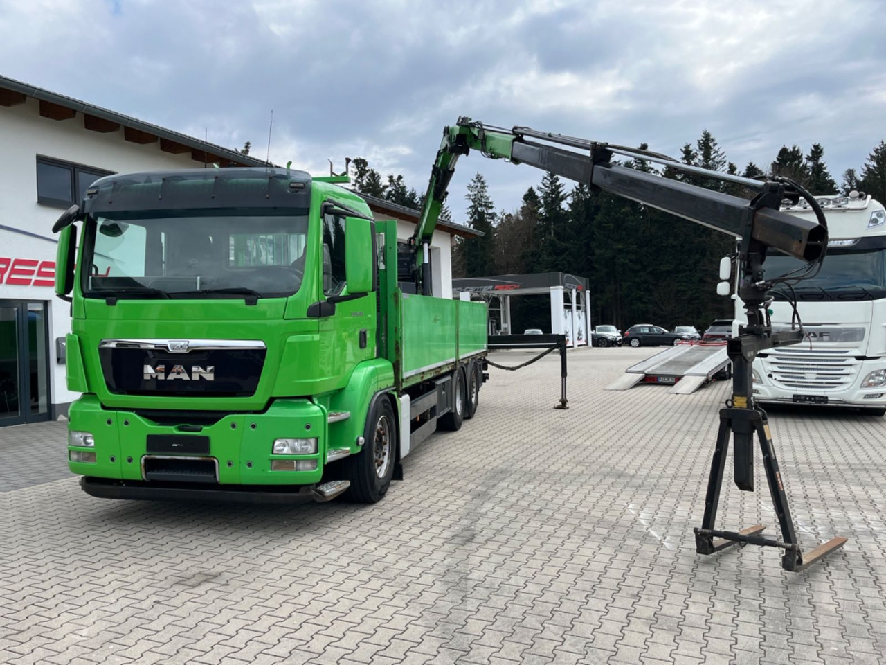 MAN TGS 25.440 Baustoff Pritsche mit Atlas 165.2VE - Camião de caixa aberta/ Plataforma, Caminhão grua: foto 5 MAN TGS 25.440 Baustoff Pritsche mit Atlas 165.2VE - Camião de caixa aberta/ Plataforma, Caminhão grua: foto 5