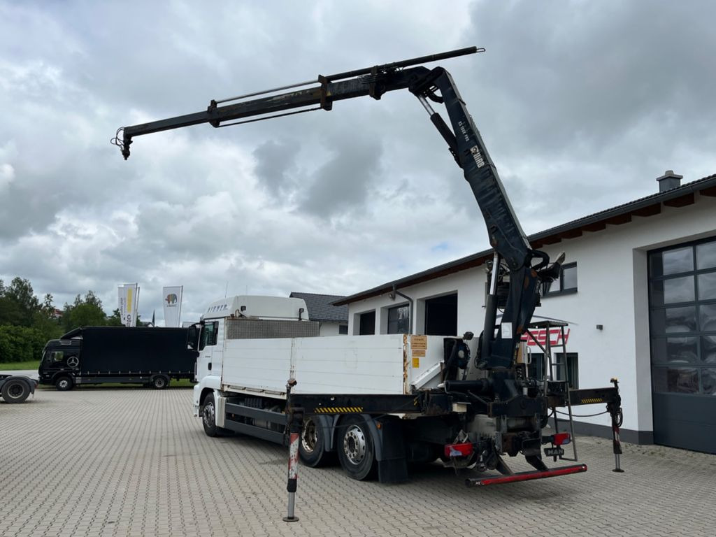 MAN TGS 26.440 Baustoff mit HIAB XS 166 Kran - Camião de caixa aberta/ Plataforma, Caminhão grua: foto 2 MAN TGS 26.440 Baustoff mit HIAB XS 166 Kran - Camião de caixa aberta/ Plataforma, Caminhão grua: foto 2