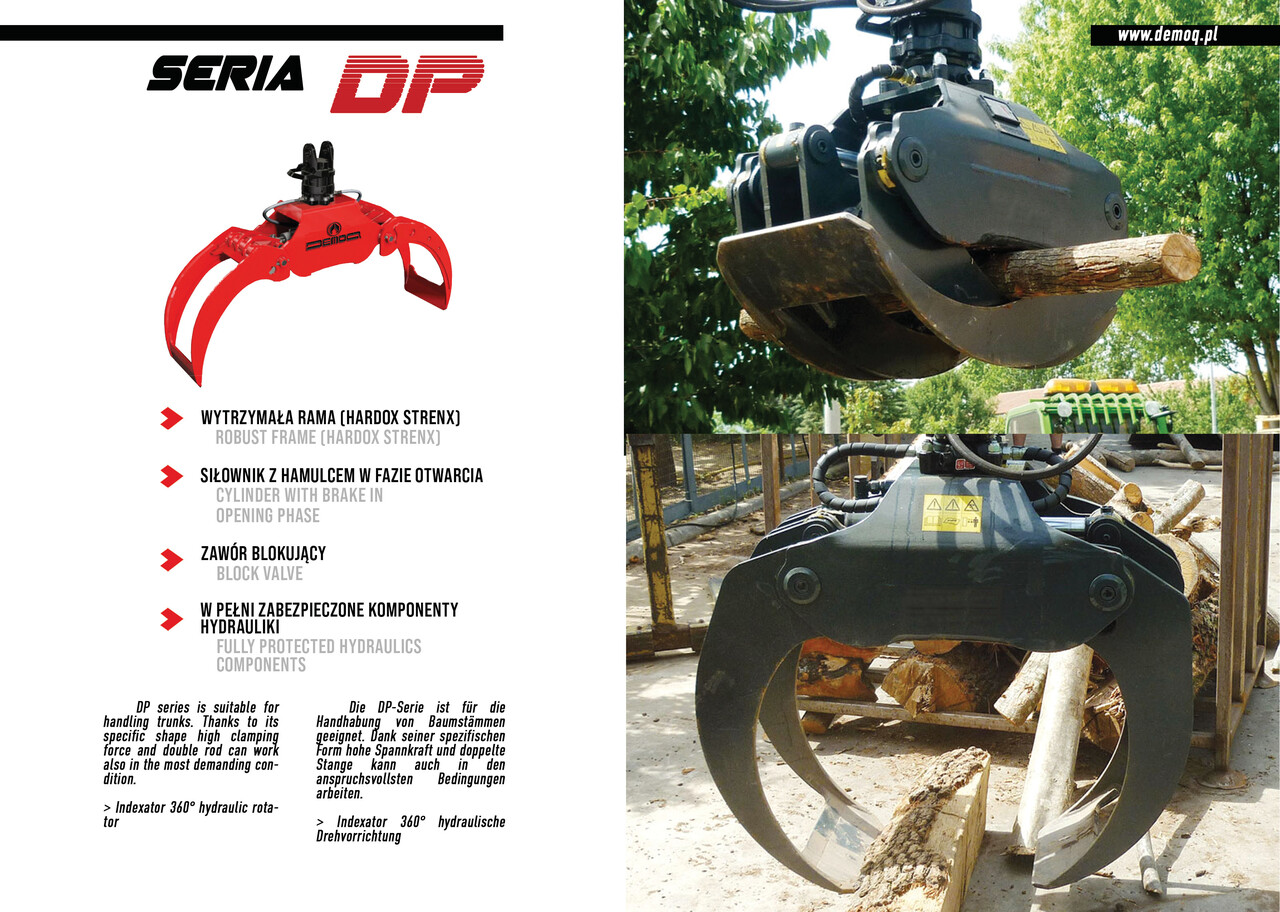 DEMOQ DP042 Log Grab 400 kg - Garra de Máquina de construção: foto 3 DEMOQ DP042 Log Grab 400 kg - Garra de Máquina de construção: foto 3