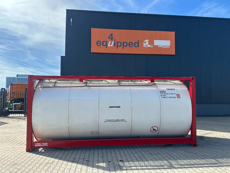 CIMC 20FT ISO, 25.080L/1-COMP/3 BAFFELS/4 covers, 5Y valid until 12/2026 - Depósito de armazenamento: foto 2 CIMC 20FT ISO, 25.080L/1-COMP/3 BAFFELS/4 covers, 5Y valid until 12/2026 - Depósito de armazenamento: foto 2