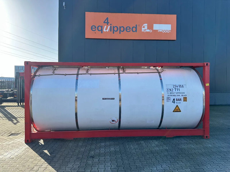 CIMC 20FT ISO, 25.080L / 1-COMP / 3 BAFFELS / T12 / 4 manholes / ADR valid until 12/2026 - Depósito de armazenamento: foto 2 CIMC 20FT ISO, 25.080L / 1-COMP / 3 BAFFELS / T12 / 4 manholes / ADR valid until 12/2026 - Depósito de armazenamento: foto 2