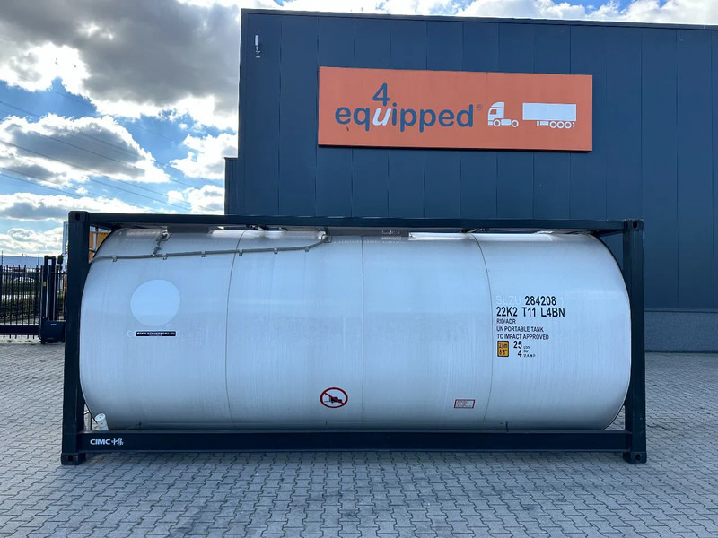 CIMC NEW / UNUSED, for FOOD STUFF or CHEMICAL, 20FT ISO, 25.030L, L4BN, UN Portable, T11, test: 1-2027 - Depósito de armazenamento: foto 2 CIMC NEW / UNUSED, for FOOD STUFF or CHEMICAL, 20FT ISO, 25.030L, L4BN, UN Portable, T11, test: 1-2027 - Depósito de armazenamento: foto 2