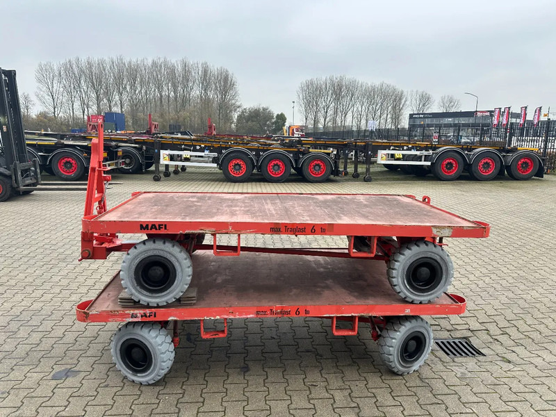 Mafi stack of 2x double-steered and connectable heavy-duty trailers with 6000kg loading capacity, 9x available - Equipamento de movimentação: foto 5 Mafi stack of 2x double-steered and connectable heavy-duty trailers with 6000kg loading capacity, 9x available - Equipamento de movimentação: foto 5