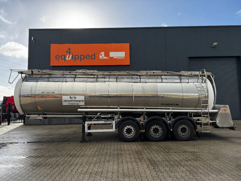 Feldbinder LEBENSMITTEL / LEVENSMIDDELEN FOOD / 33.500L / 3-COMP / PUMPE / INOX / NL-trailer / APK: 05-2026 - Semirreboque tanque: foto 3 Feldbinder LEBENSMITTEL / LEVENSMIDDELEN FOOD / 33.500L / 3-COMP / PUMPE / INOX / NL-trailer / APK: 05-2026 - Semirreboque tanque: foto 3
