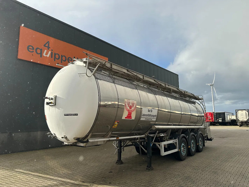 Feldbinder LEBENSMITTEL / LEVENSMIDDELEN FOOD / 33.500L / 3-COMP / PUMPE / INOX / NL-trailer / APK: 07-2026 - Semirreboque tanque: foto 1 Feldbinder LEBENSMITTEL / LEVENSMIDDELEN FOOD / 33.500L / 3-COMP / PUMPE / INOX / NL-trailer / APK: 07-2026 - Semirreboque tanque: foto 1