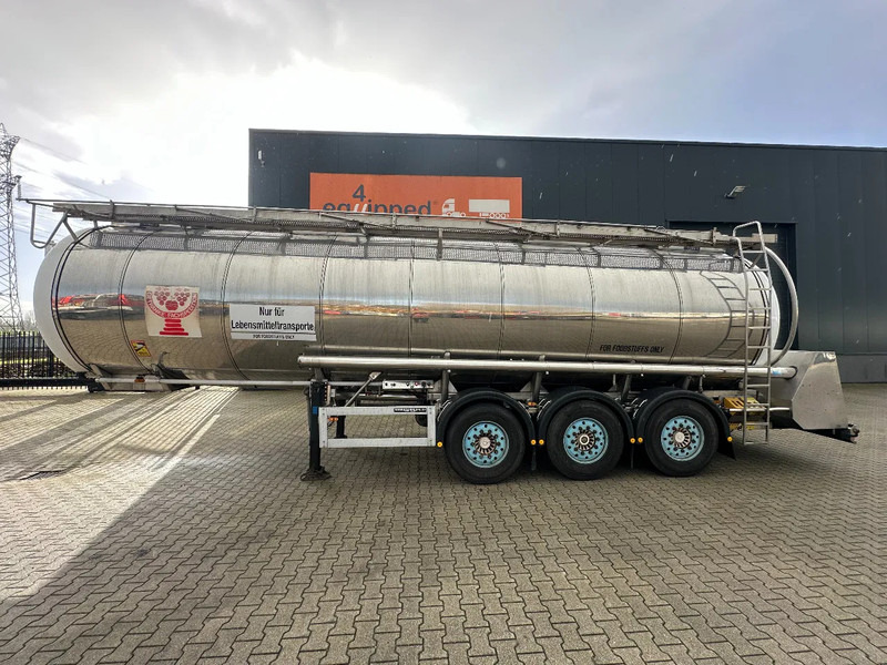 Feldbinder LEBENSMITTEL / LEVENSMIDDELEN FOOD / 33.500L / 3-COMP / PUMPE / INOX / NL-trailer / APK: 07-2026 - Semirreboque tanque: foto 2 Feldbinder LEBENSMITTEL / LEVENSMIDDELEN FOOD / 33.500L / 3-COMP / PUMPE / INOX / NL-trailer / APK: 07-2026 - Semirreboque tanque: foto 2