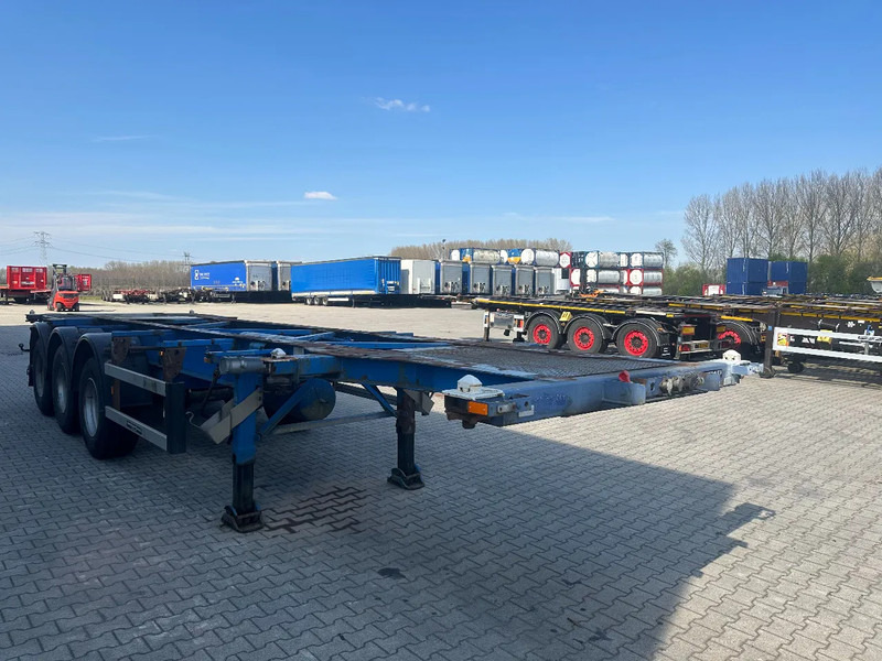 Groenewegen 20FT/30FT, ADR (EX/II, EX/III, FL, OX, AT), drum, NL-Chassis - Semireboque transportador de contêineres/ Caixa móvel: foto 5 Groenewegen 20FT/30FT, ADR (EX/II, EX/III, FL, OX, AT), drum, NL-Chassis - Semireboque transportador de contêineres/ Caixa móvel: foto 5