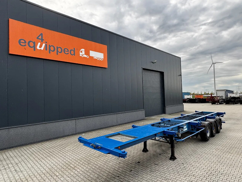 Groenewegen 40FT-chassis / liftaxle / drumbrakes / NL-Chassis - Semireboque transportador de contêineres/ Caixa móvel: foto 1 Groenewegen 40FT-chassis / liftaxle / drumbrakes / NL-Chassis - Semireboque transportador de contêineres/ Caixa móvel: foto 1