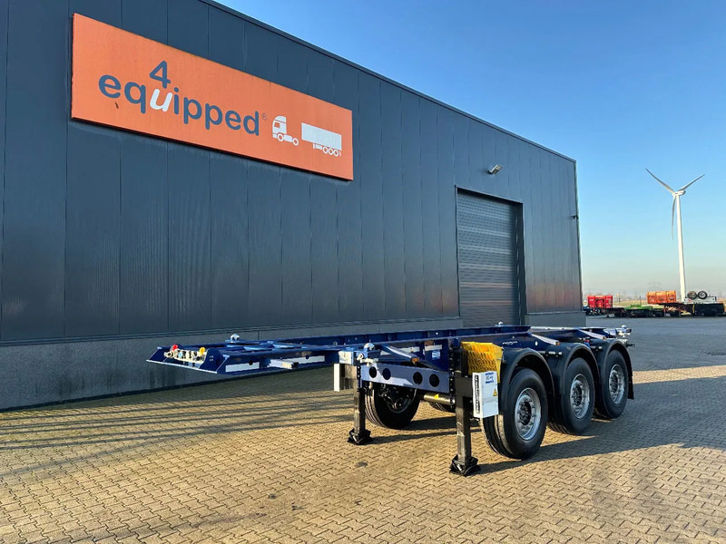 Krone NEW / DIRECT AVAILABLE 20FT ADR-CHASSIS, DISCBRAKES, LIFTAXLE, 2x available - Semireboque transportador de contêineres/ Caixa móvel: foto 1 Krone NEW / DIRECT AVAILABLE 20FT ADR-CHASSIS, DISCBRAKES, LIFTAXLE, 2x available - Semireboque transportador de contêineres/ Caixa móvel: foto 1