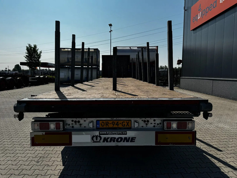 Krone originele platte oplegger met rongpotten + rongen, liftas, schijfremmen, NL-oplegger - Semi-reboque plataforma/ Caixa aberta: foto 3 Krone originele platte oplegger met rongpotten + rongen, liftas, schijfremmen, NL-oplegger - Semi-reboque plataforma/ Caixa aberta: foto 3