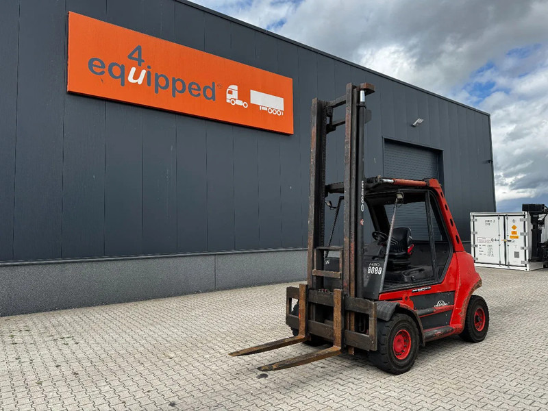 Linde H80D FORKLIFT, 8000KG, duplex, 6 cil. Deutz diesel, 14.934hrs, - Empilhadeira a diesel: foto 1 Linde H80D FORKLIFT, 8000KG, duplex, 6 cil. Deutz diesel, 14.934hrs, - Empilhadeira a diesel: foto 1