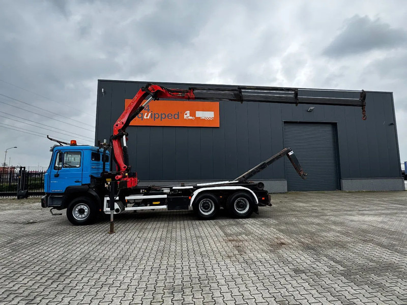 MAN FE 410A, 6x4, EURO 2, Palfinger PK17000 Crane + VDL HOOK, full spring, manual gearbox, MOT 9/2025 - Caminhão polibenne, Caminhão grua: foto 2 MAN FE 410A, 6x4, EURO 2, Palfinger PK17000 Crane + VDL HOOK, full spring, manual gearbox, MOT 9/2025 - Caminhão polibenne, Caminhão grua: foto 2