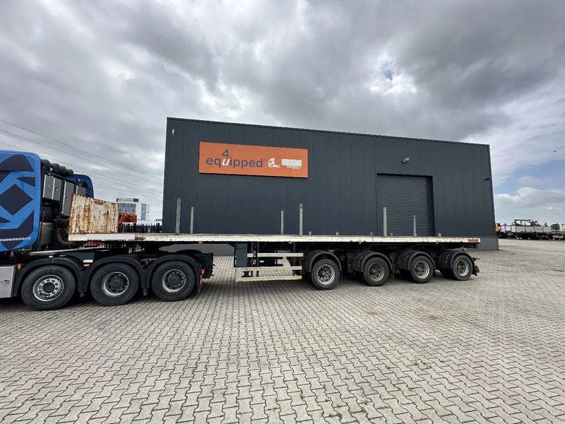 Nooteboom OVB-73-04, 73 tons 4-axle Ballast trailer, 3 hydraulic steering axles, 75% tyres, MOT 03/2026 - Semi-reboque plataforma/ Caixa aberta: foto 2 Nooteboom OVB-73-04, 73 tons 4-axle Ballast trailer, 3 hydraulic steering axles, 75% tyres, MOT 03/2026 - Semi-reboque plataforma/ Caixa aberta: foto 2